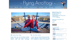 Desktop Screenshot of flyingacroyogi.com