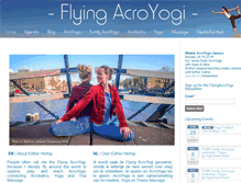 Tablet Screenshot of flyingacroyogi.com